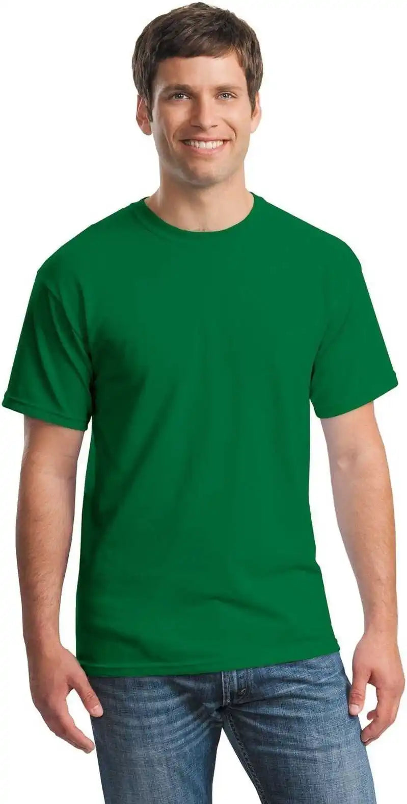 Gildan 5000 Heavy Cotton 100% t Shirt Turf Green