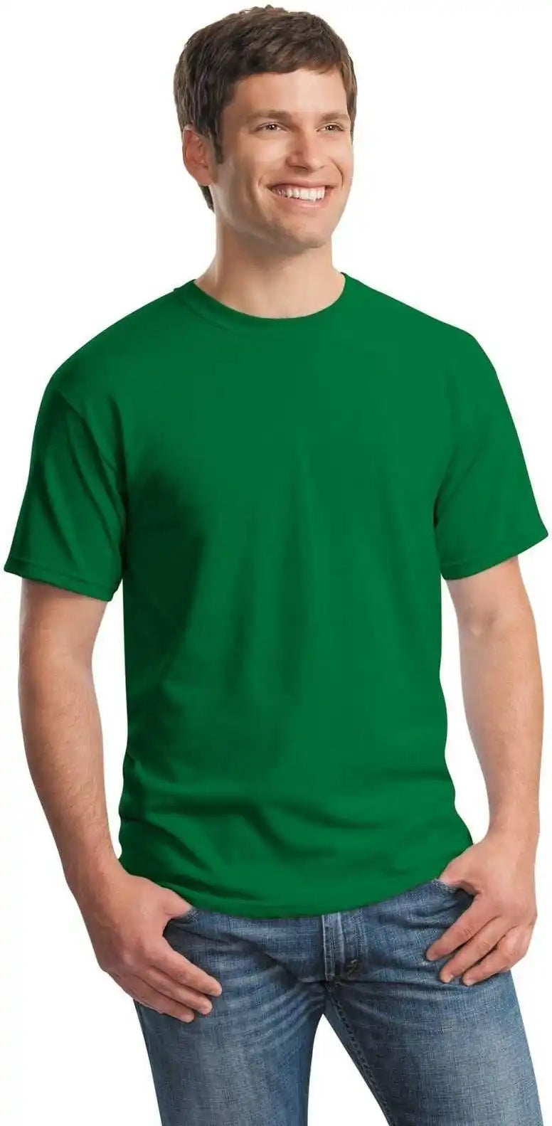 Gildan 5000 Heavy Cotton 100% t Shirt Turf Green