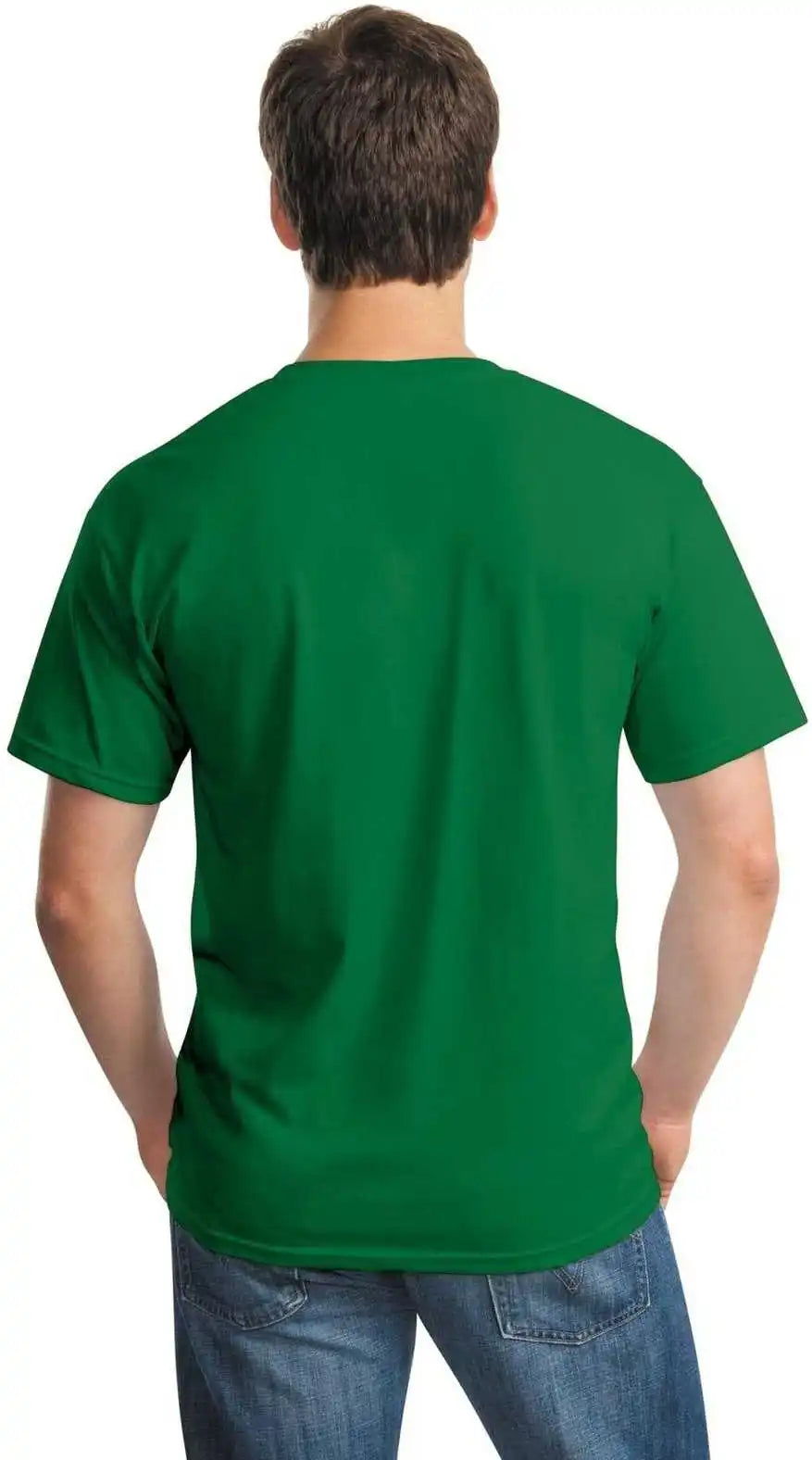 Gildan 5000 Heavy Cotton 100% t Shirt Turf Green