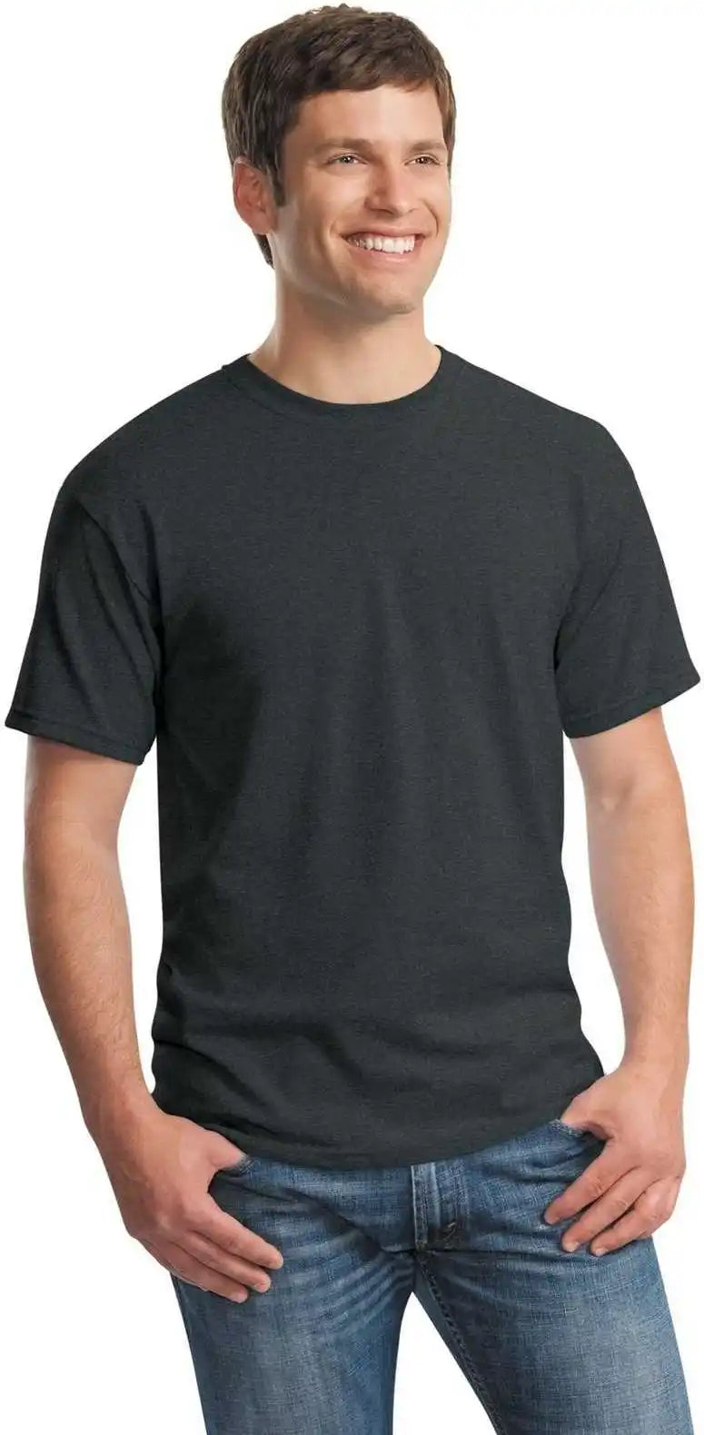 Gildan 5000 Heavy Cotton 100% t Shirt Tweed