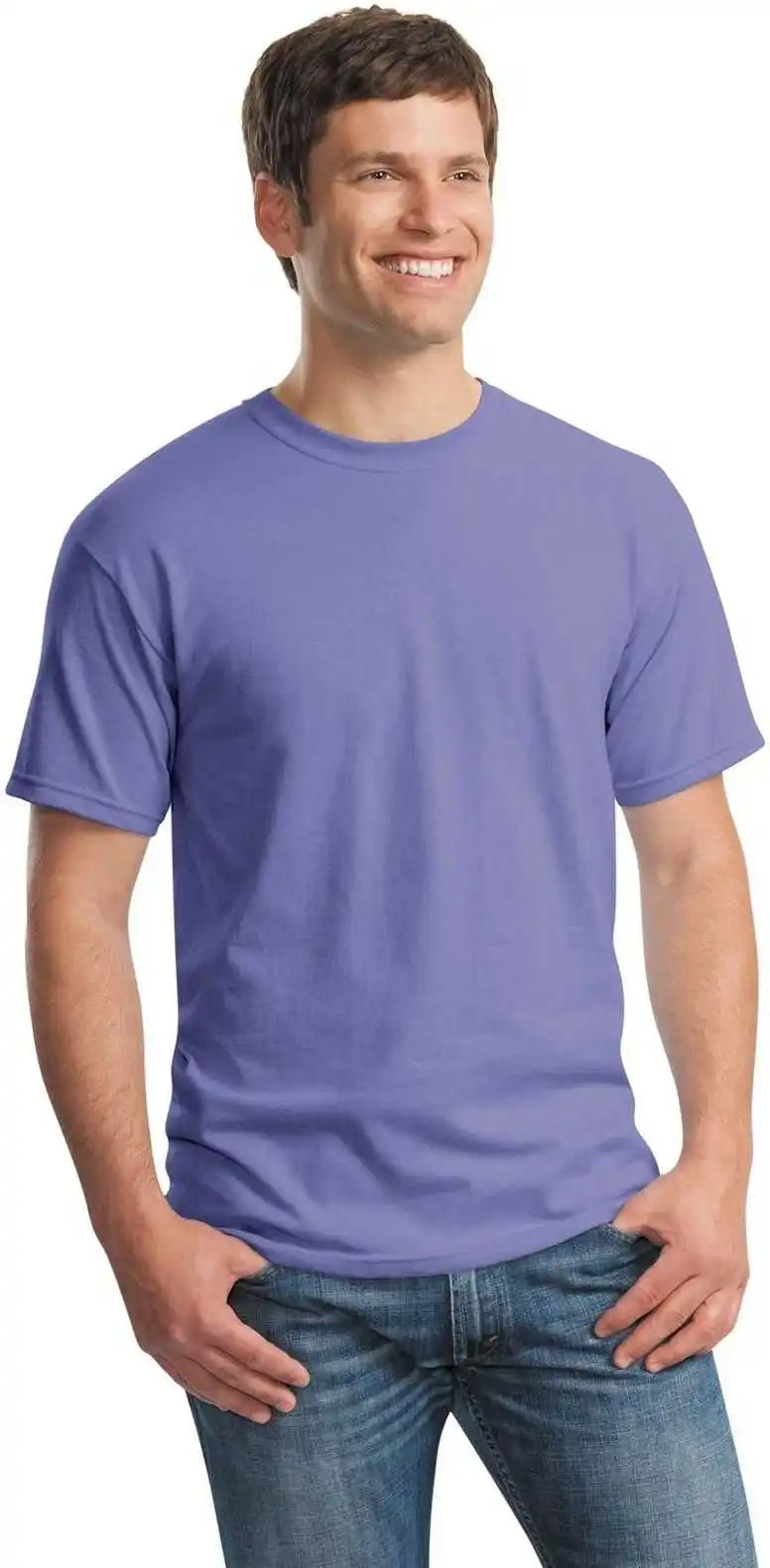 Gildan 5000 Heavy Cotton 100% t Shirt Violet