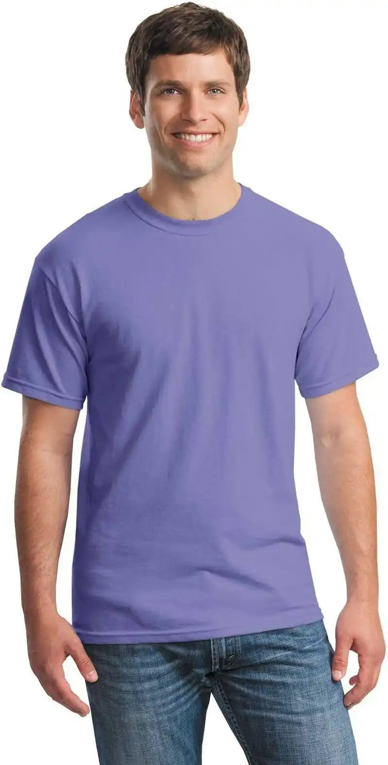 Gildan 5000 Heavy Cotton 100% t Shirt Violet
