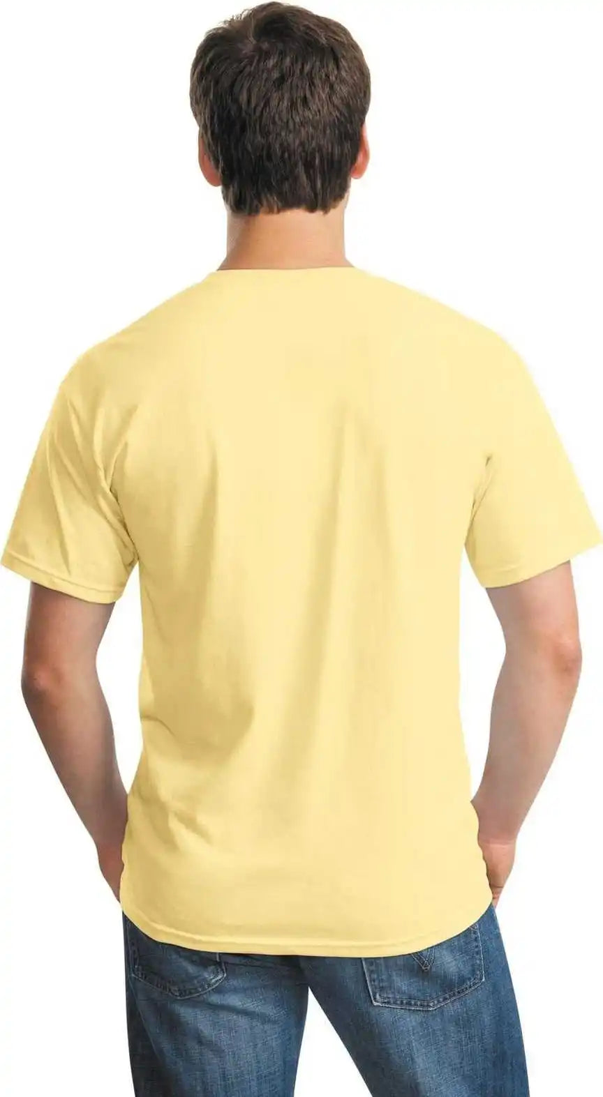 Gildan 5000 Heavy Cotton 100% t Shirt Yellow Haze