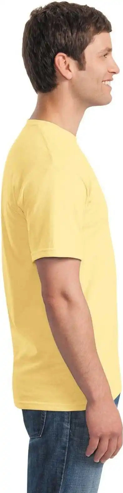 Gildan 5000 Heavy Cotton 100% t Shirt Yellow Haze