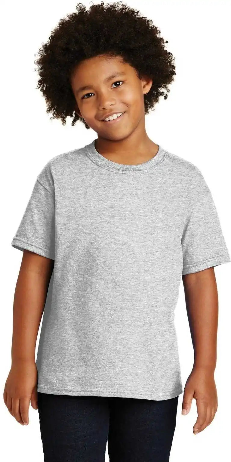 Gildan 5000b Youth Heavy Cotton 100% t Shirt Ash
