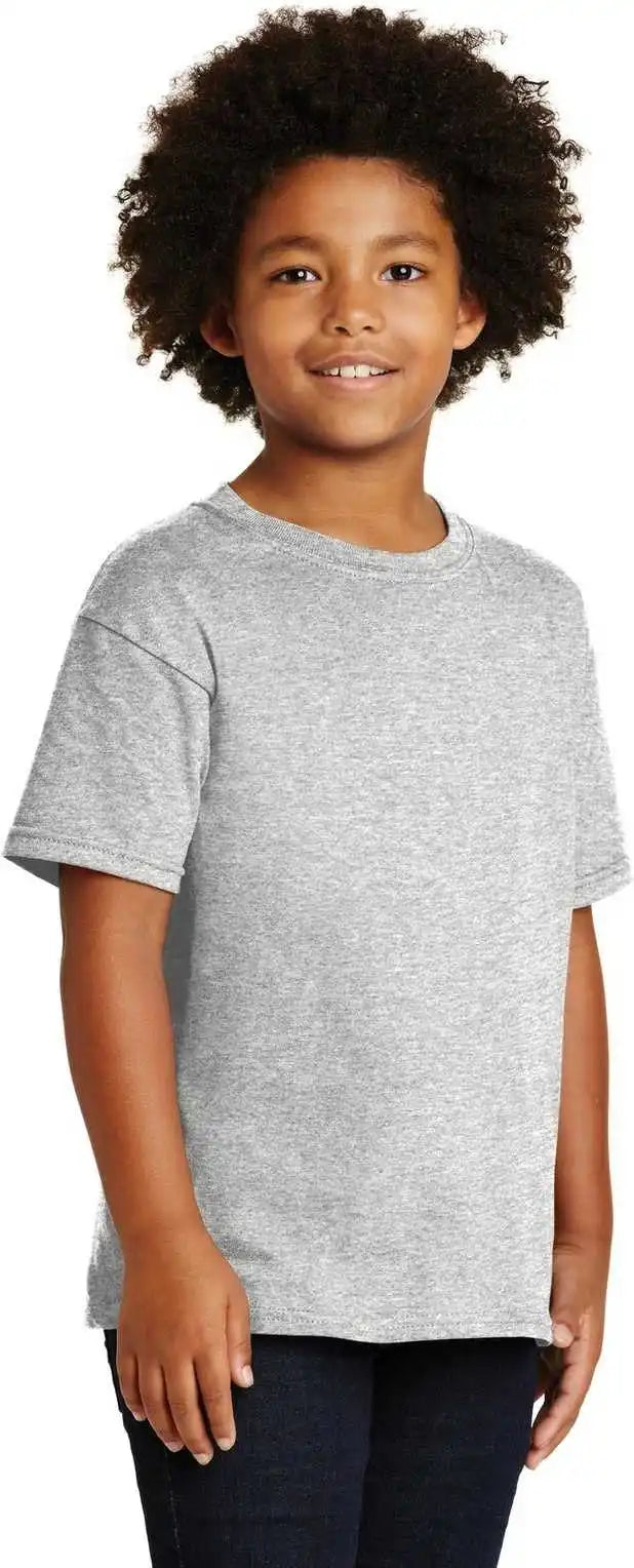 Gildan 5000b Youth Heavy Cotton 100% t Shirt Ash