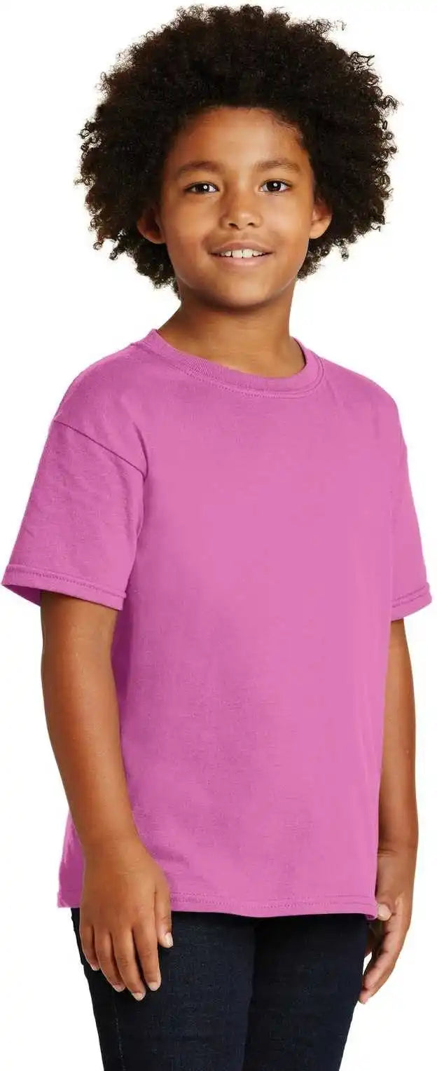 Gildan 5000b Youth Heavy Cotton 100% t Shirt Azalea