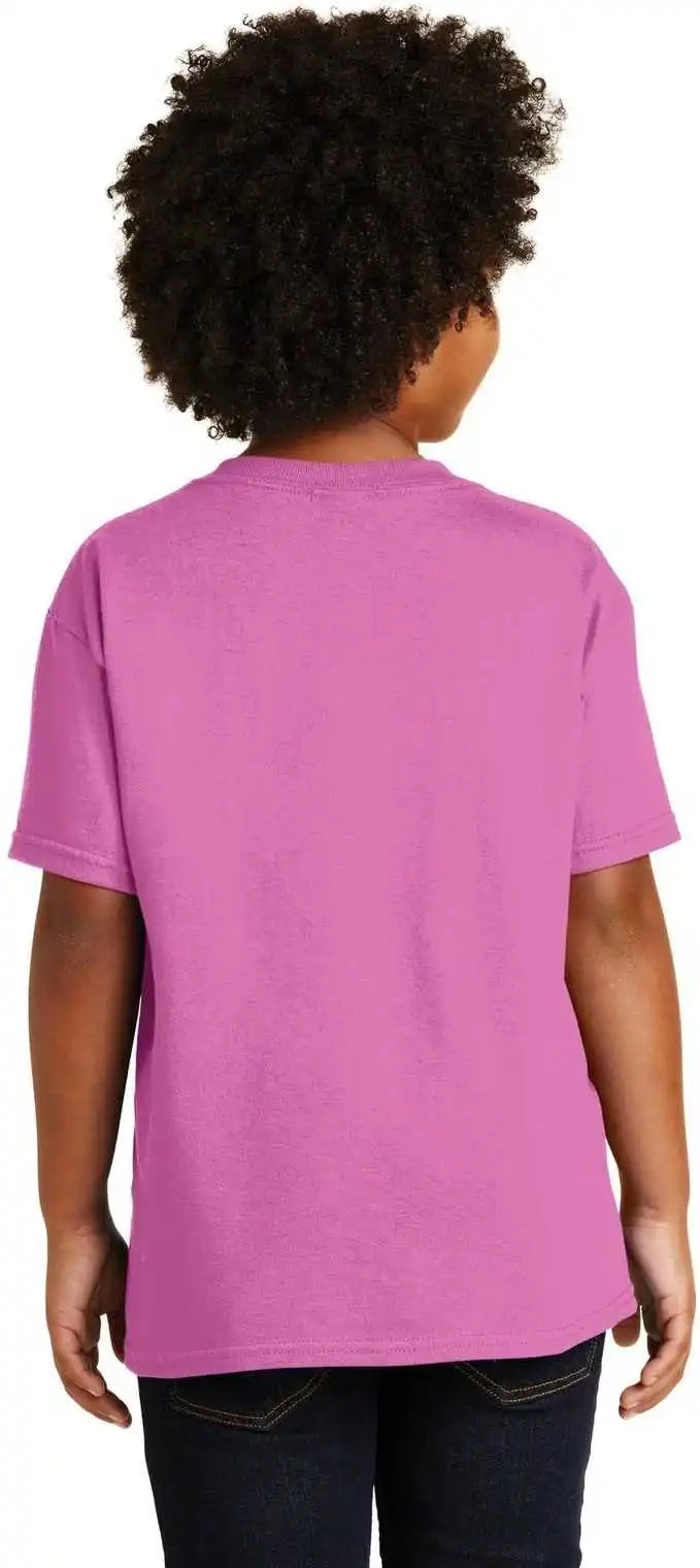Gildan 5000b Youth Heavy Cotton 100% t Shirt Azalea