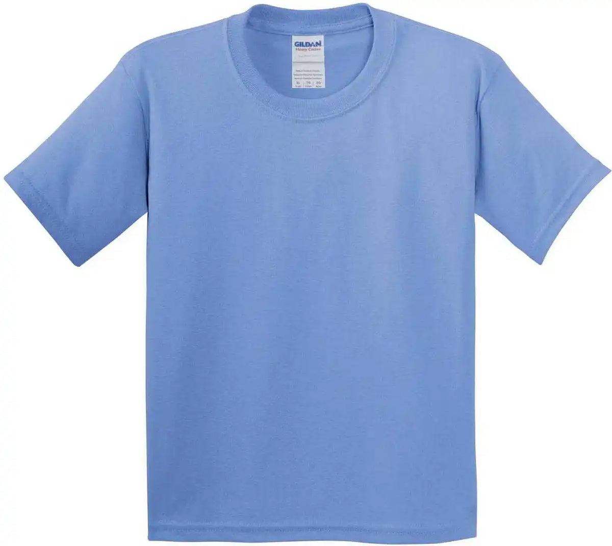 Gildan 5000b Youth Heavy Cotton 100% t Shirt Carolina Blue