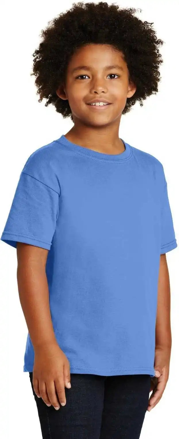 Gildan 5000b Youth Heavy Cotton 100% t Shirt Carolina Blue