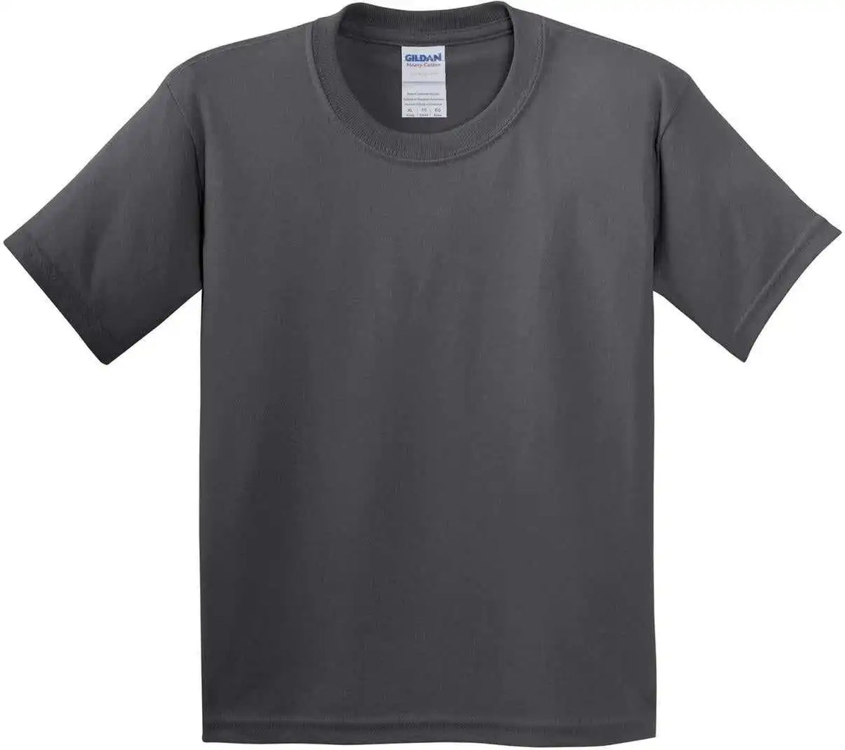 Gildan 5000b Youth Heavy Cotton 100% t Shirt Charcoal
