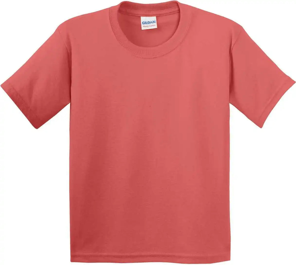 Gildan 5000b Youth Heavy Cotton 100% t Shirt Coral Silk
