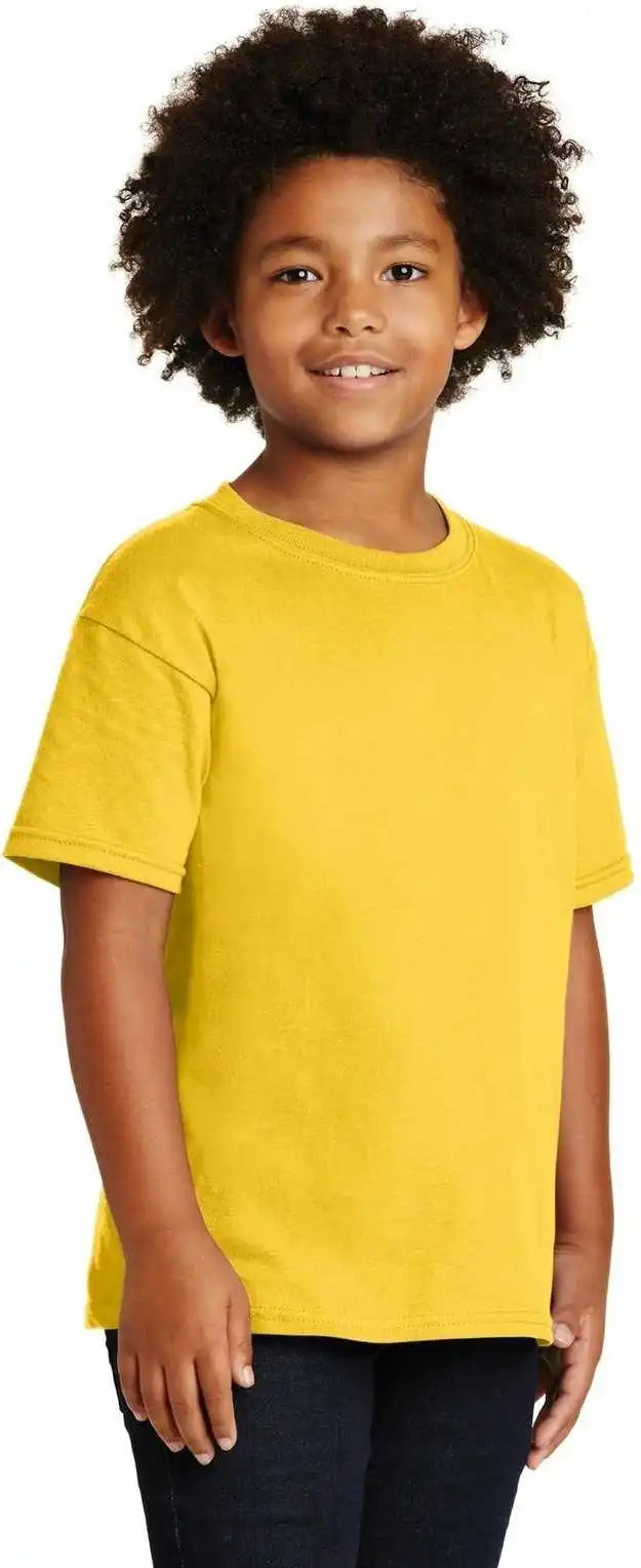 Gildan 5000b Youth Heavy Cotton 100% t Shirt Daisy