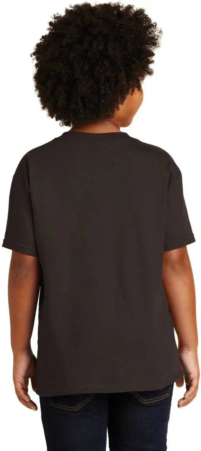 Gildan 5000b Youth Heavy Cotton 100% T-shirt - Dark Chocolate