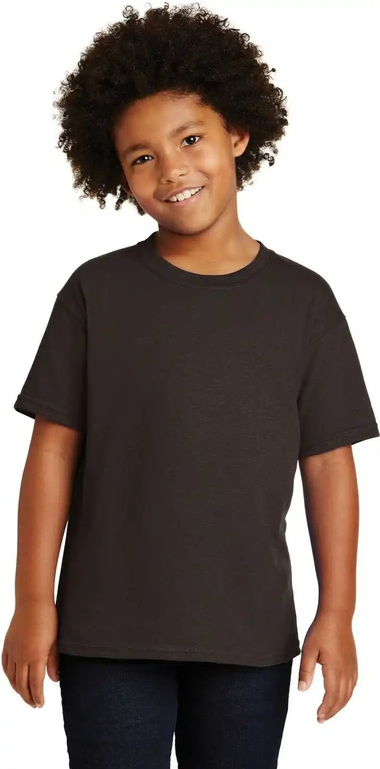 Gildan 5000b Youth Heavy Cotton 100% T-shirt - Dark Chocolate