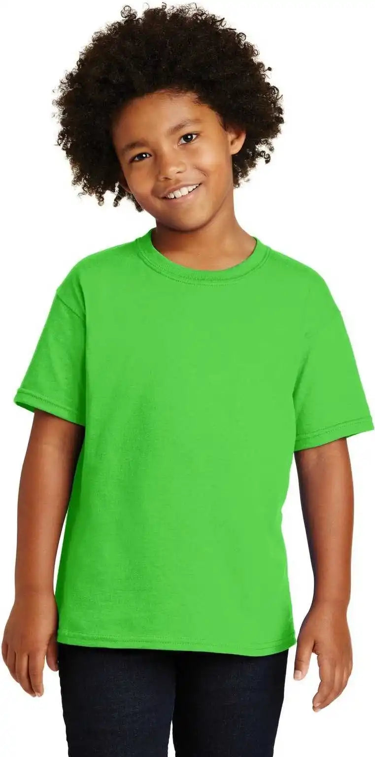 Gildan 5000b Youth Heavy Cotton 100% t Shirt Electric Green