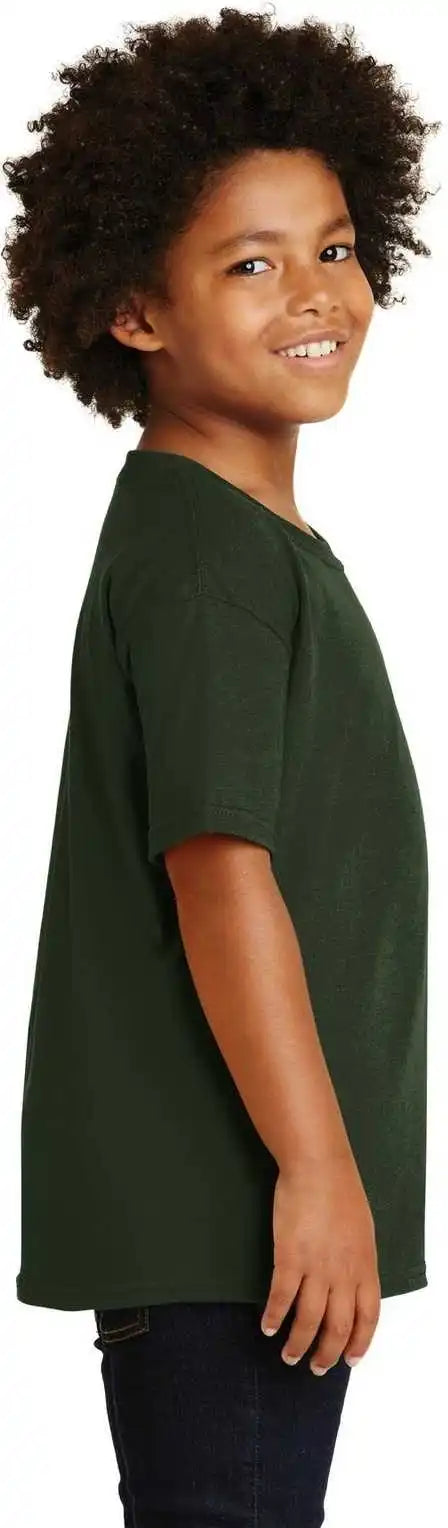 Gildan 5000b Youth Heavy Cotton 100% t Shirt Forest