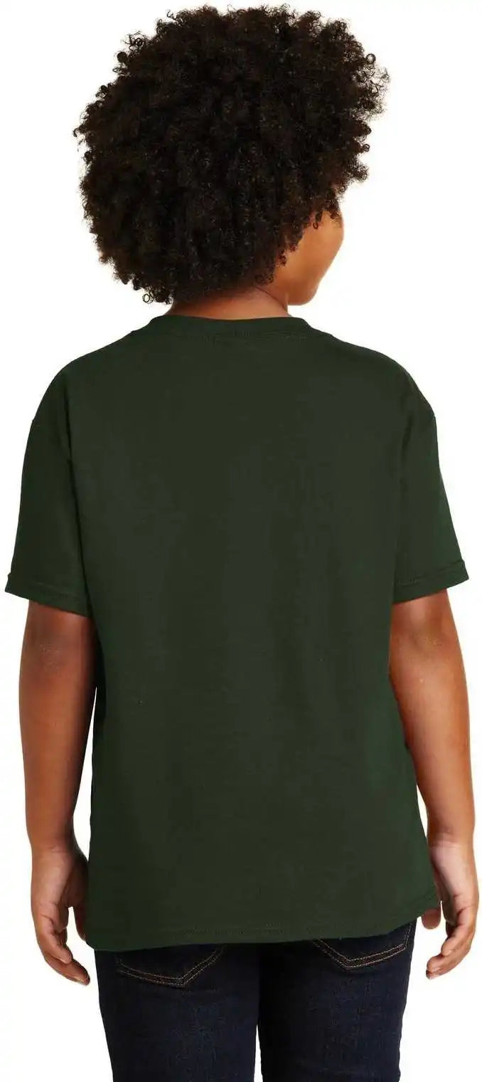 Gildan 5000b Youth Heavy Cotton 100% t Shirt Forest