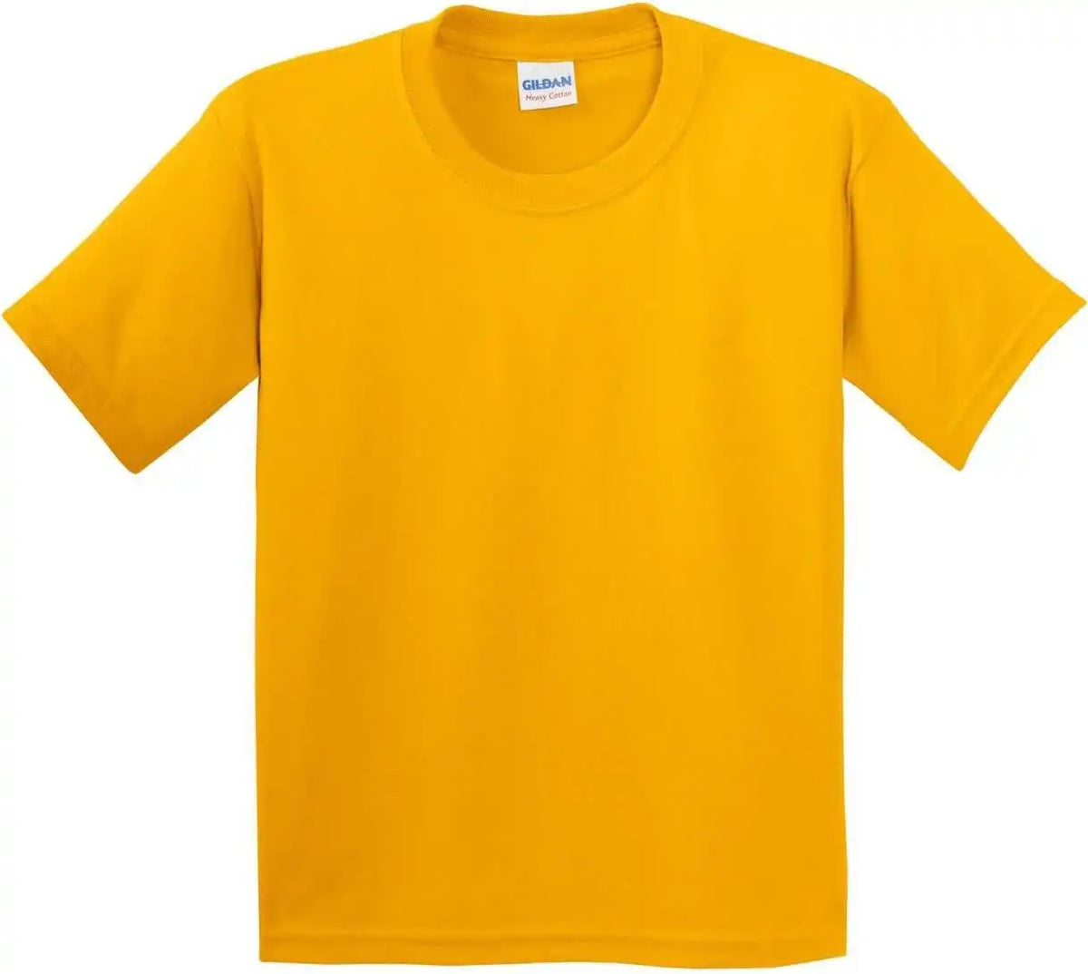 Gildan 5000b Youth Heavy Cotton 100% t Shirt Gold