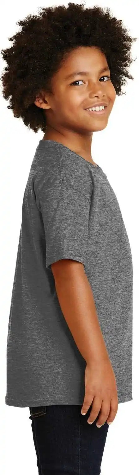 Gildan 5000b Youth Heavy Cotton 100% t Shirt Graphite Heather