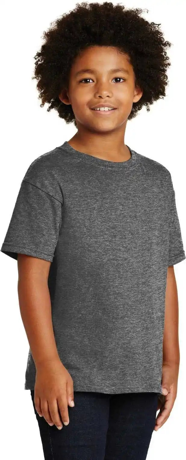 Gildan 5000b Youth Heavy Cotton 100% t Shirt Graphite Heather