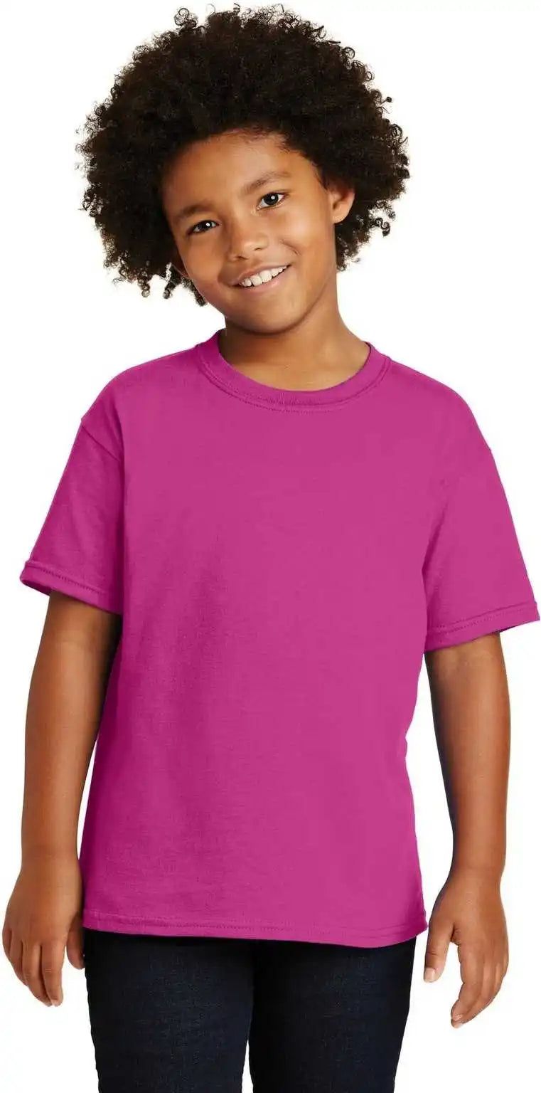 Gildan 5000b Youth Heavy Cotton 100% t Shirt Heliconia