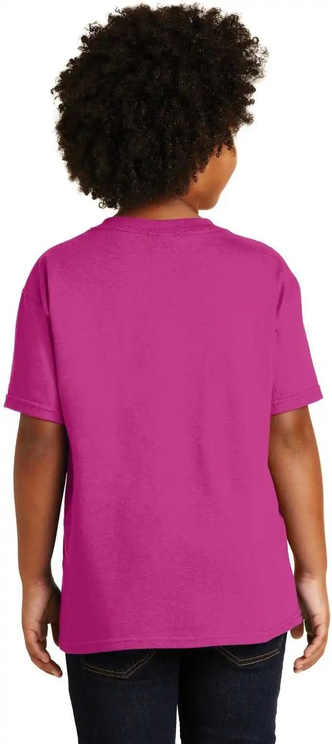 Gildan 5000b Youth Heavy Cotton 100% t Shirt Heliconia