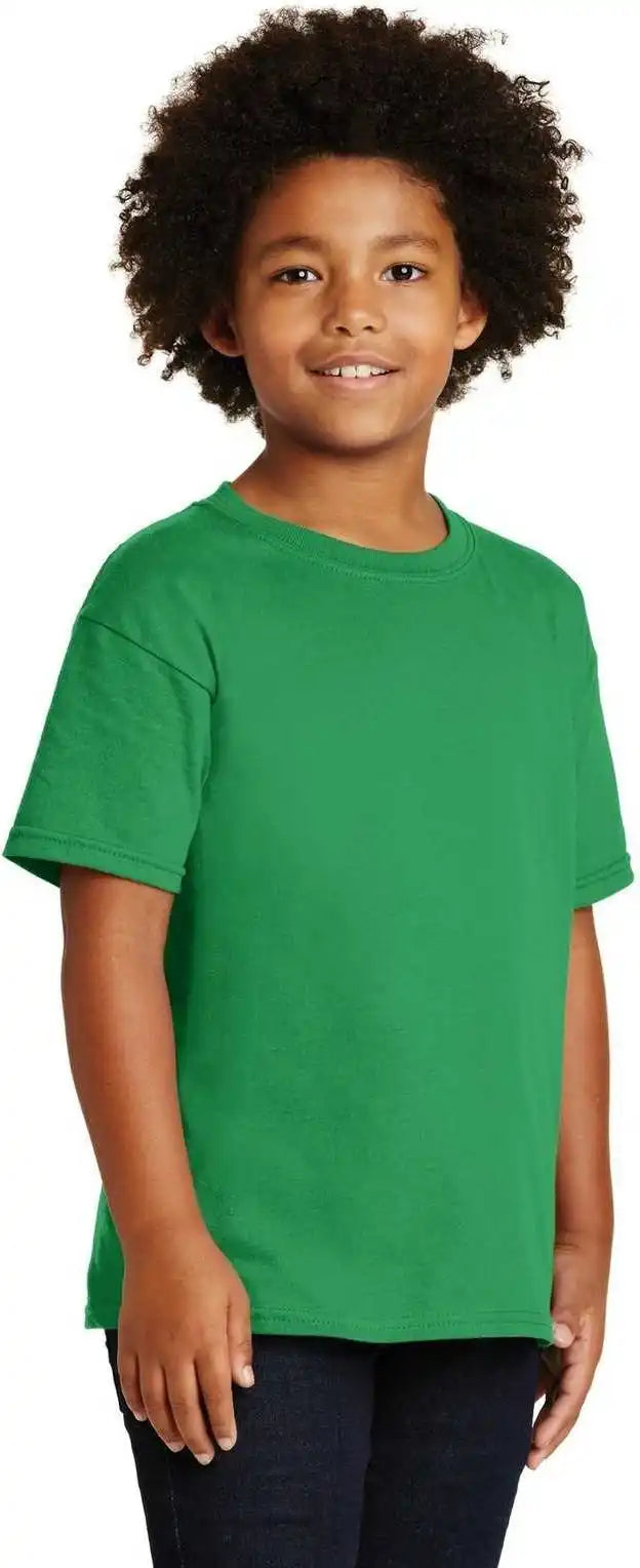 Gildan 5000b Youth Heavy Cotton 100% t Shirt Irish Green