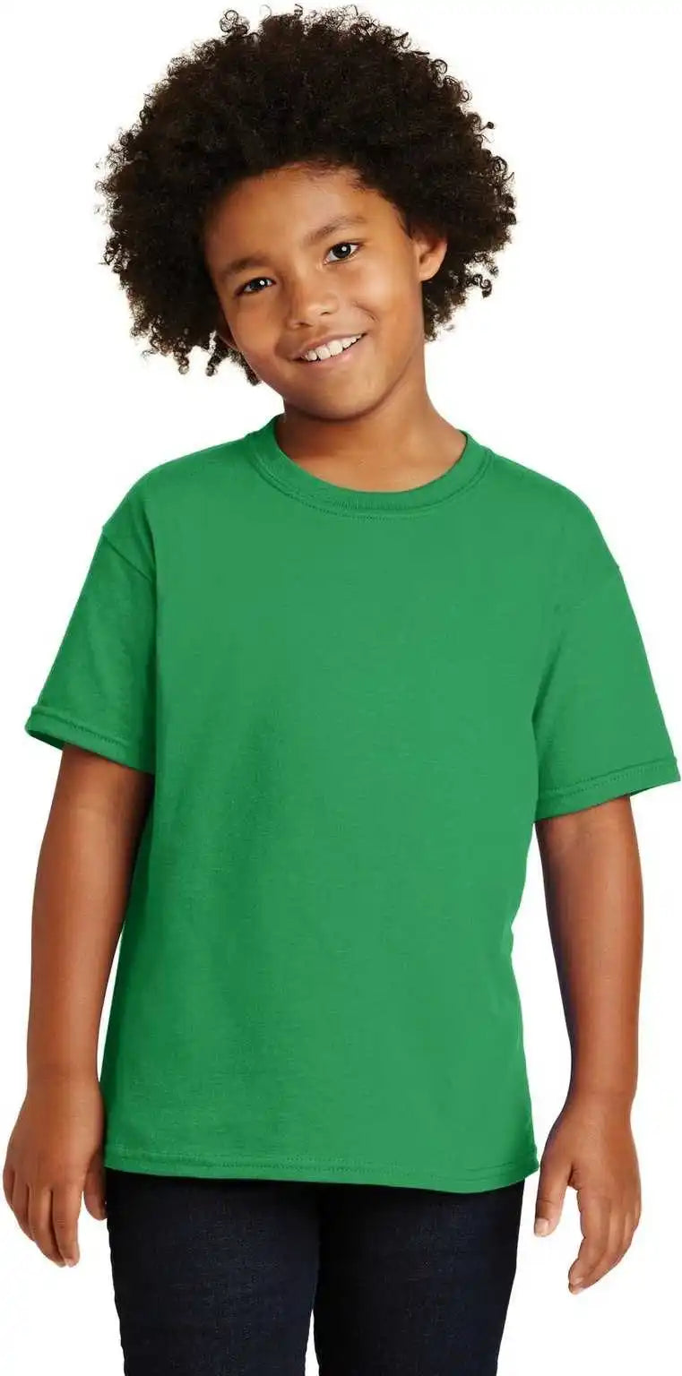 Gildan 5000b Youth Heavy Cotton 100% t Shirt Irish Green