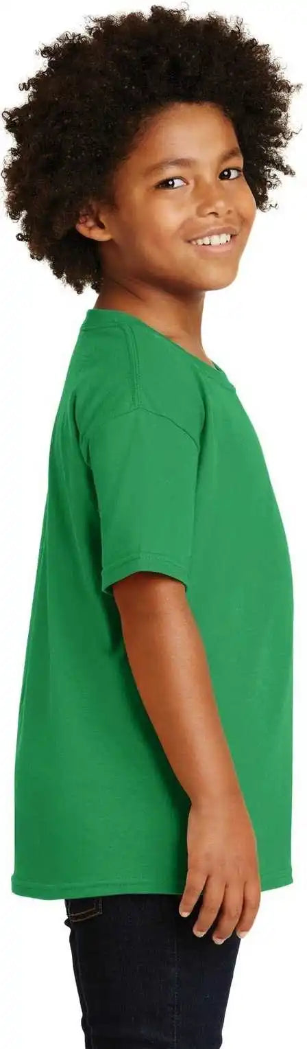 Gildan 5000b Youth Heavy Cotton 100% t Shirt Irish Green