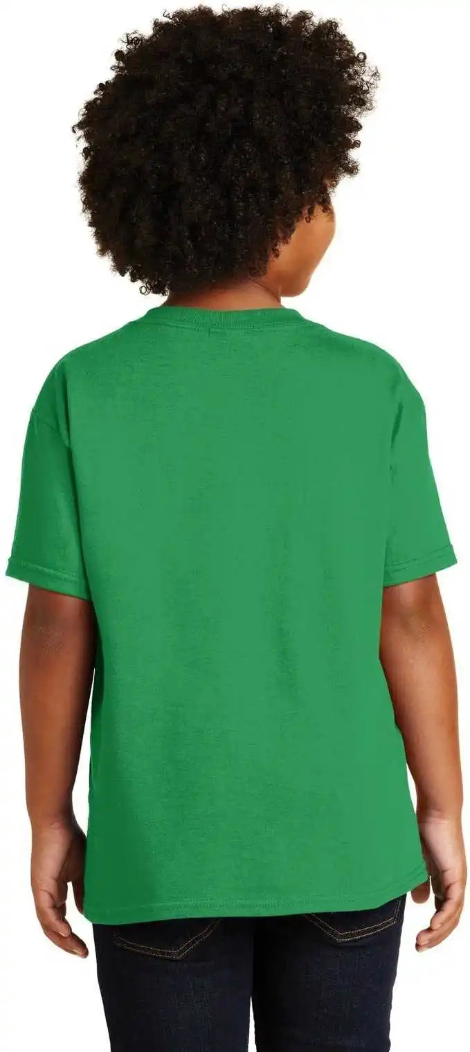 Gildan 5000b Youth Heavy Cotton 100% t Shirt Irish Green