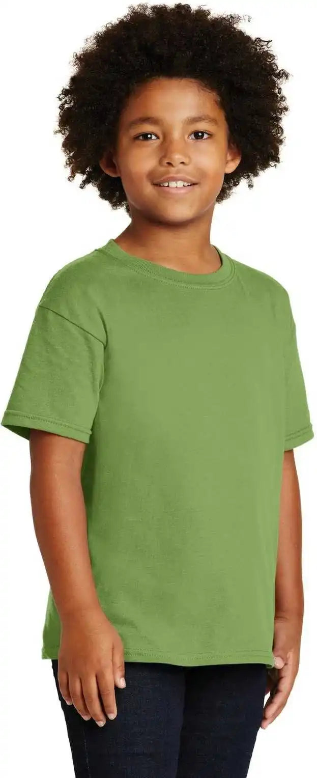 Gildan 5000b Youth Heavy Cotton 100% t Shirt Kiwi
