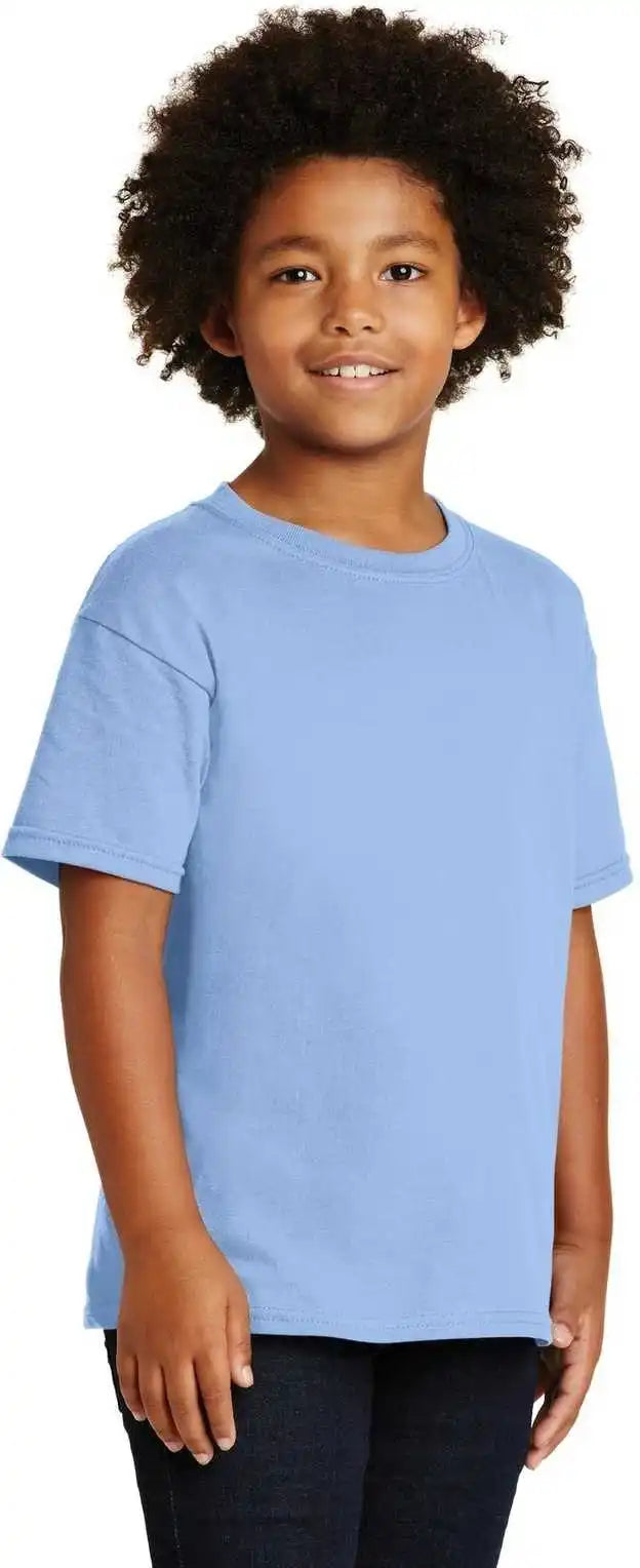 Gildan 5000b Youth Heavy Cotton 100% t Shirt Light Blue