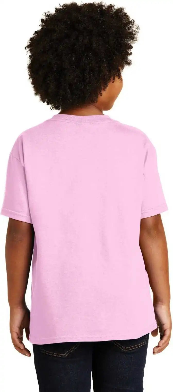 Gildan 5000b Youth Heavy Cotton 100% t Shirt Light Pink
