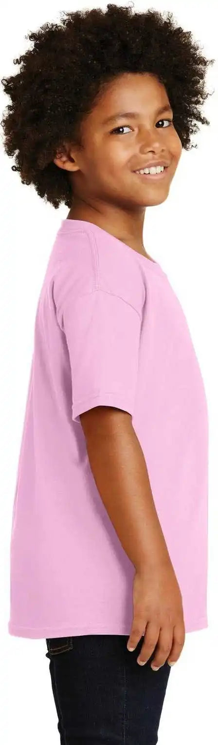 Gildan 5000b Youth Heavy Cotton 100% t Shirt Light Pink