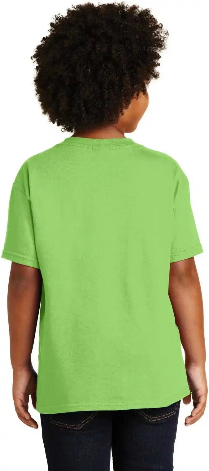 Gildan 5000b Youth Heavy Cotton 100% t Shirt Lime