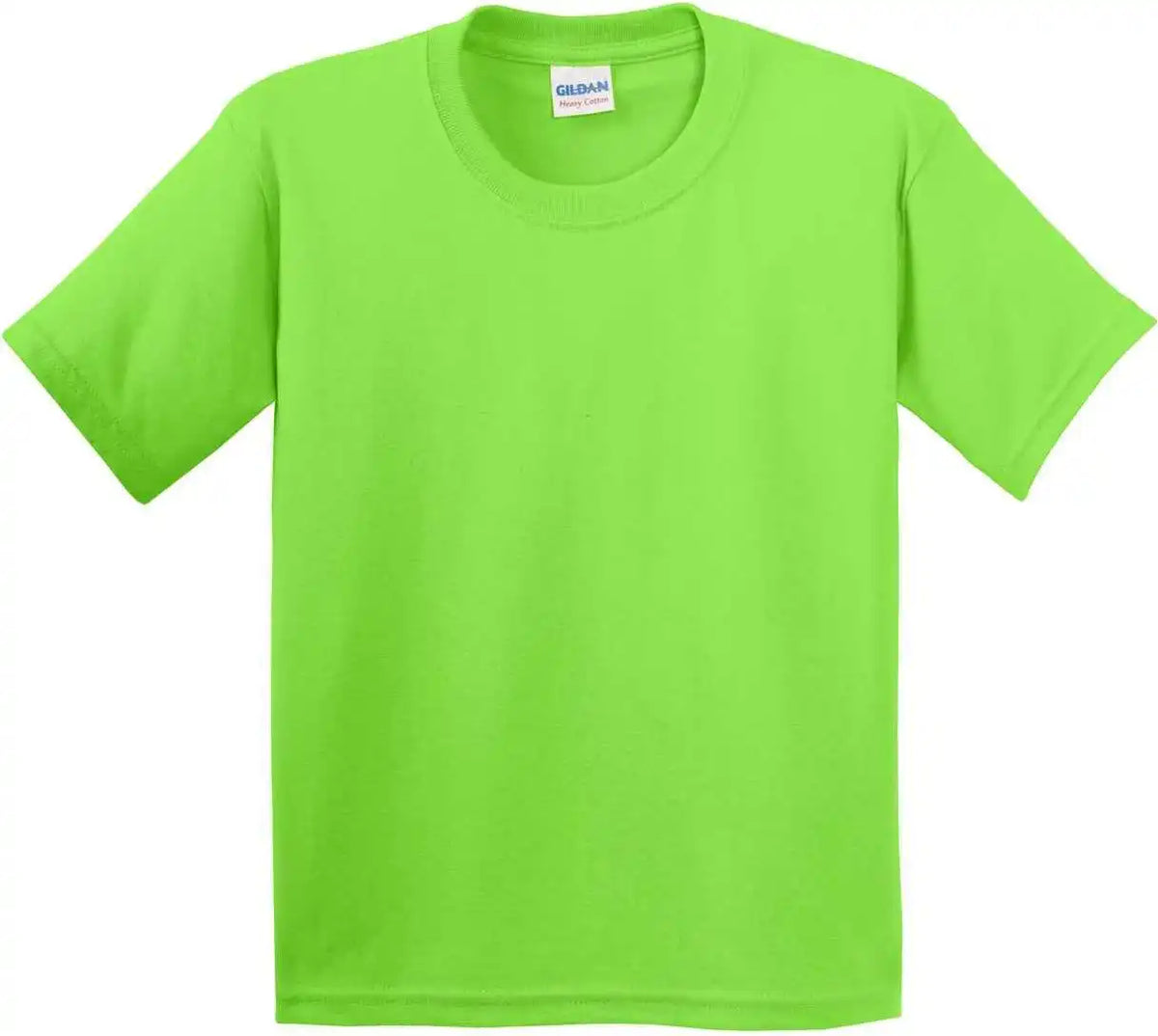 Gildan 5000b Youth Heavy Cotton 100% t Shirt Lime