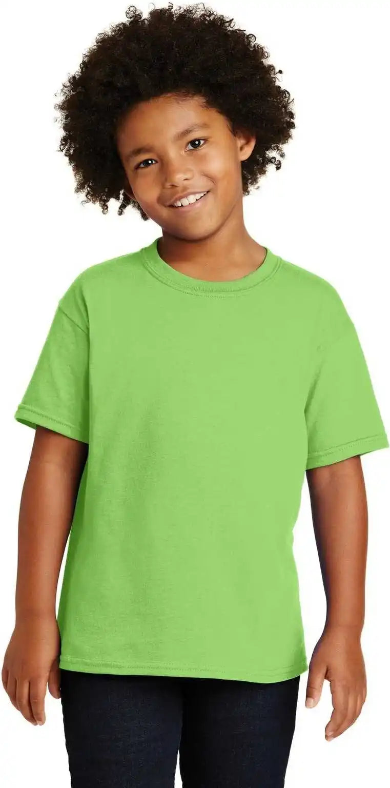 Gildan 5000b Youth Heavy Cotton 100% t Shirt Lime