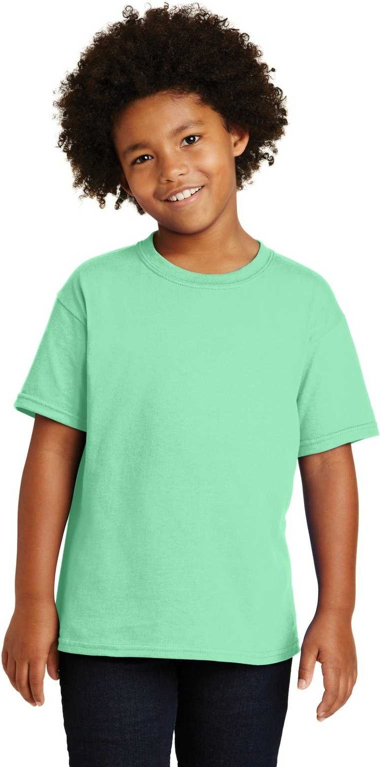 Gildan 5000b Youth Heavy Cotton 100% T-shirt - Mint Green