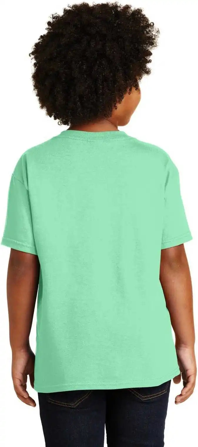 Gildan 5000b Youth Heavy Cotton 100% t Shirt Mint Green