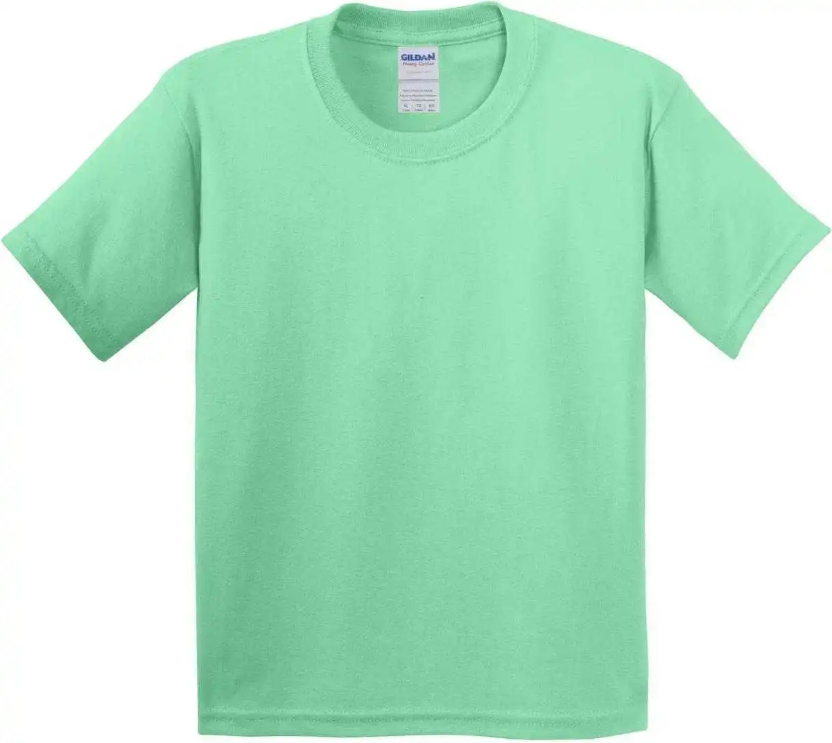 Gildan 5000b Youth Heavy Cotton 100% t Shirt Mint Green