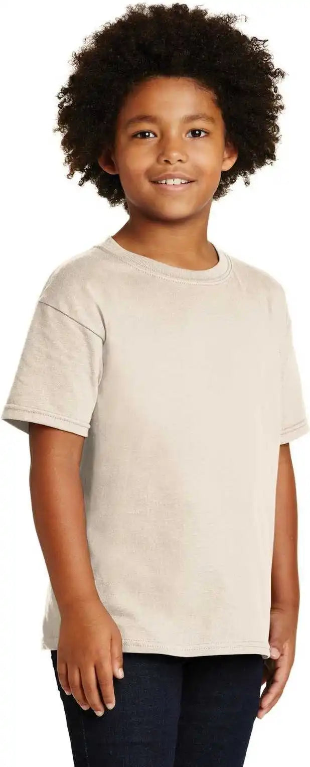 Gildan 5000b Youth Heavy Cotton 100% T-shirt - Natural