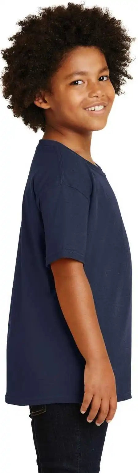 Gildan 5000b Youth Heavy Cotton 100% t Shirt Navy