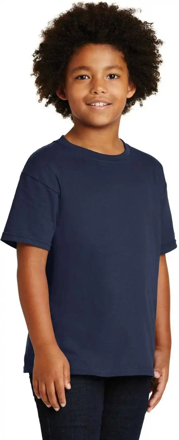 Gildan 5000b Youth Heavy Cotton 100% t Shirt Navy