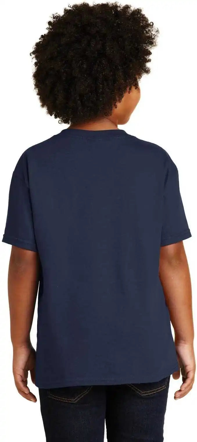 Gildan 5000b Youth Heavy Cotton 100% t Shirt Navy