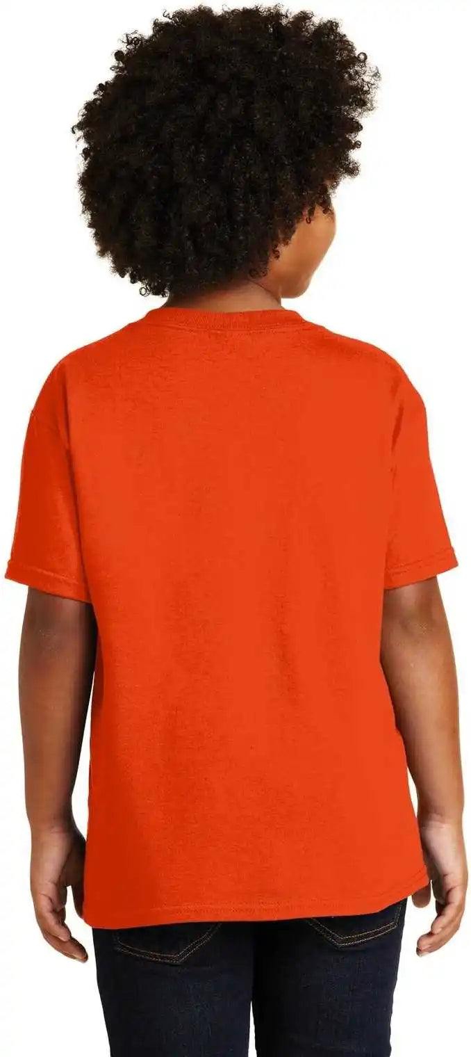 Gildan 5000b Youth Heavy Cotton 100% t Shirt Orange