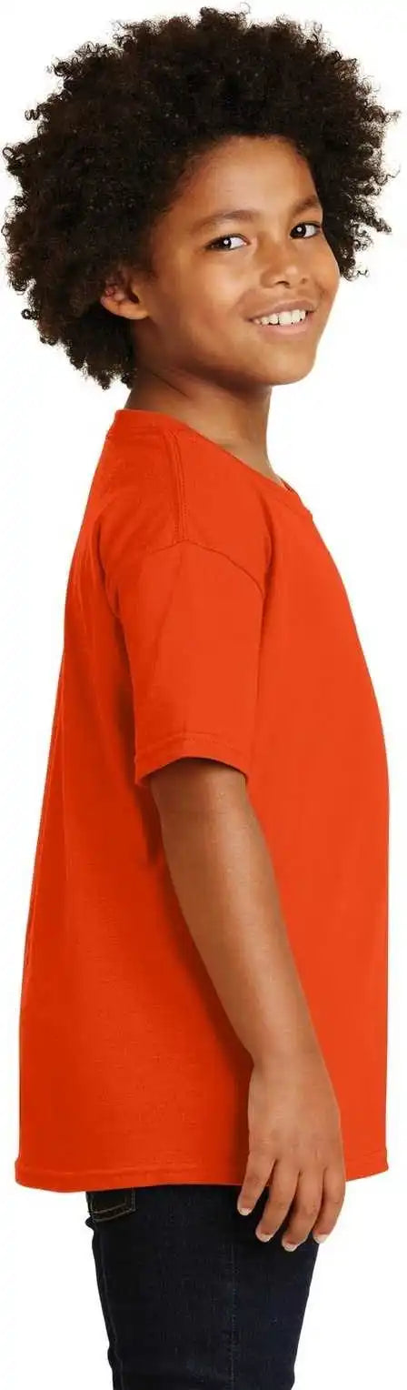 Gildan 5000b Youth Heavy Cotton 100% t Shirt Orange