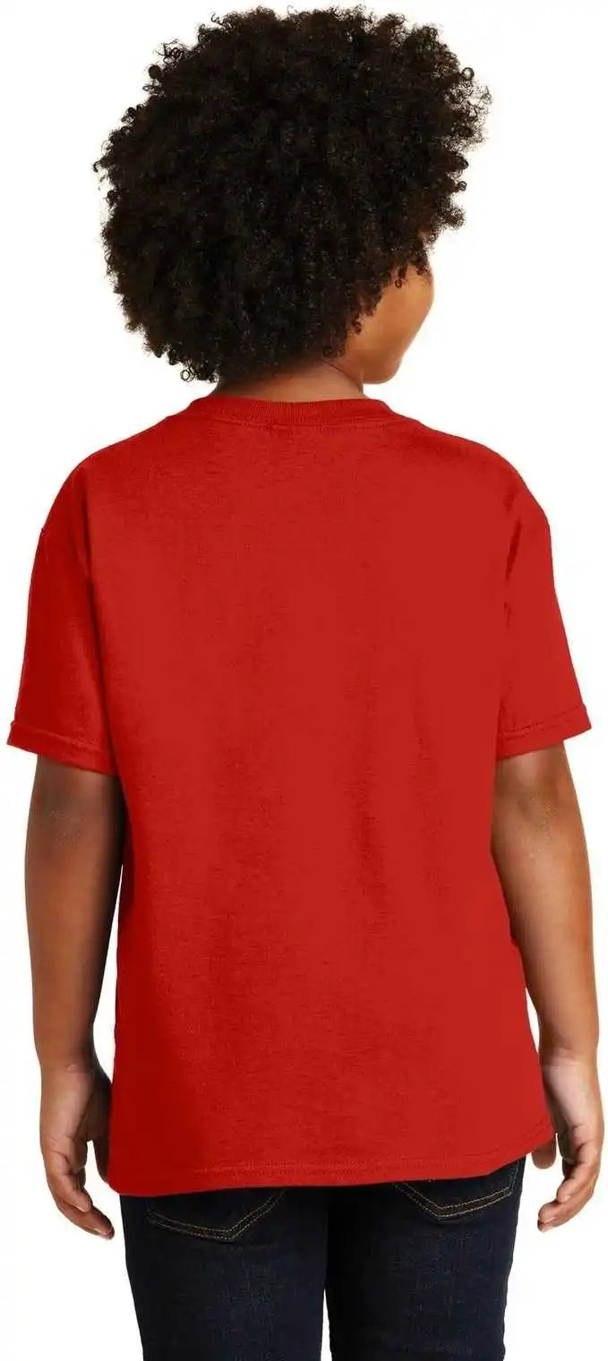 Gildan 5000b Youth Heavy Cotton 100% T-shirt - Red