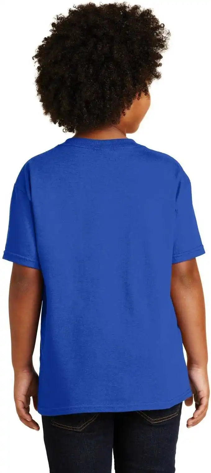 Gildan 5000b Youth Heavy Cotton 100% t Shirt Royal