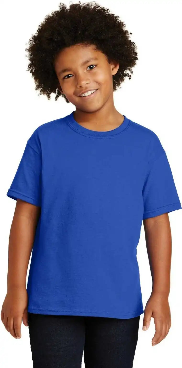 Gildan 5000b Youth Heavy Cotton 100% t Shirt Royal